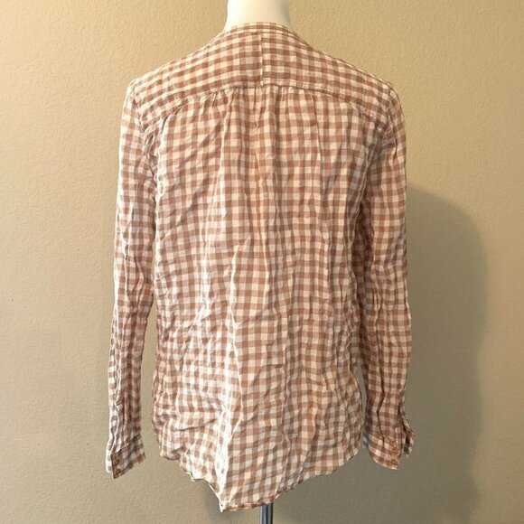 Holding Horses Lightweight Gingham Popover Blouse - Picture 5 of 7